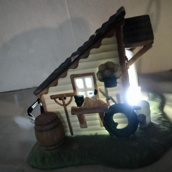 Partylite Garden Shed Tealight Candle Holder Luminary Figurine - Picture 6 of 14